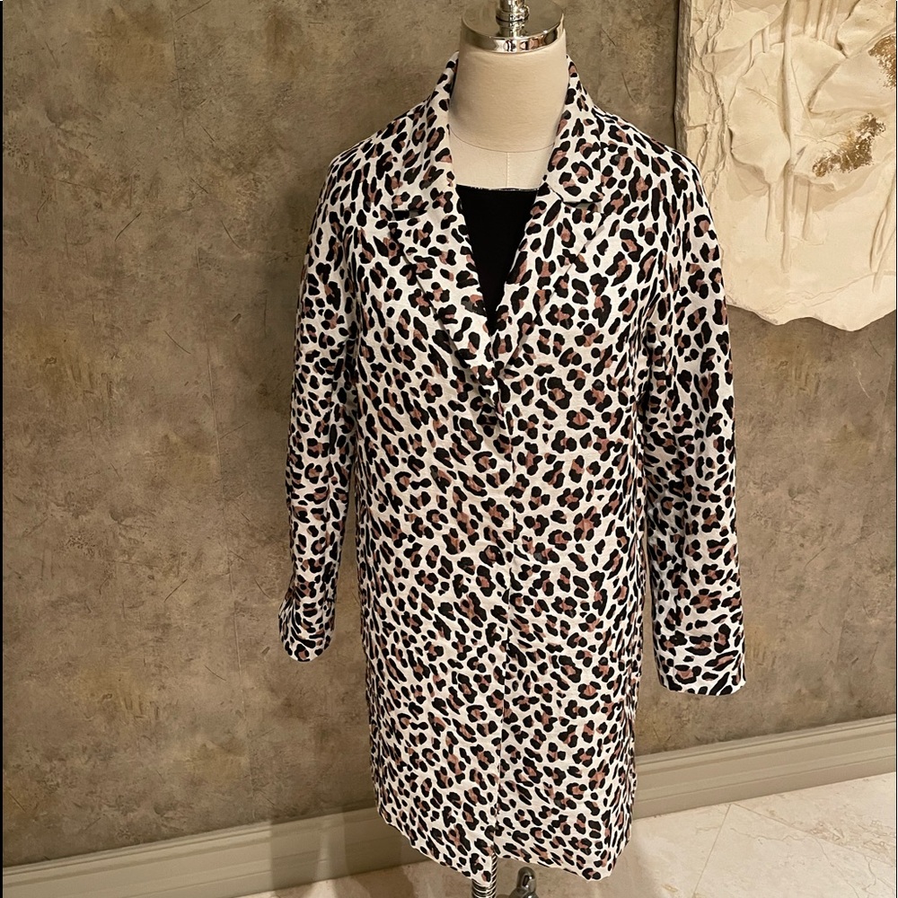 Gerard Darel Paris unlined animal print jacket/coat